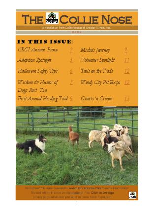 Collie Nose Fall 2016 Newsletter cover
