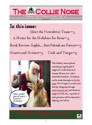 Collie Nose Holiday 2016 cover