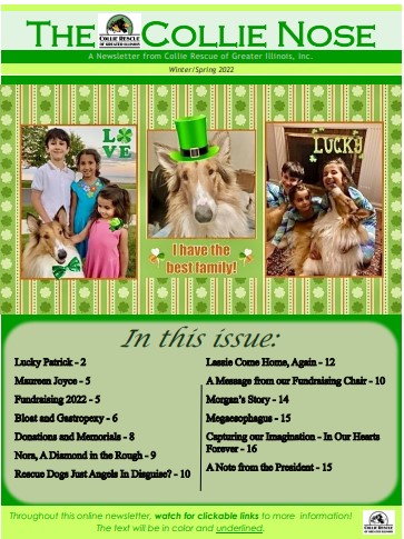 Collie Nose Spring 2022 Newsletter cover